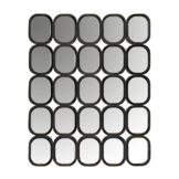 Spiegel Black Squares - 140 x 105 cm
