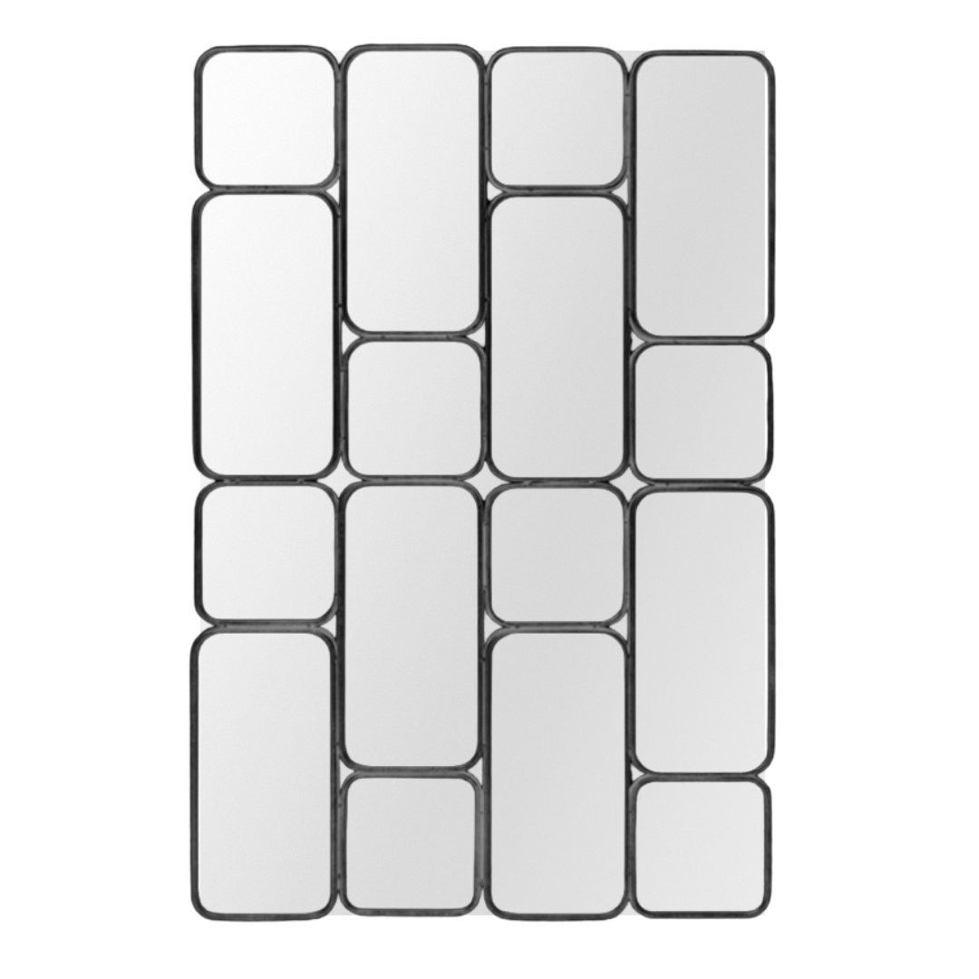 Spiegel Black Shapes - 140 x 90