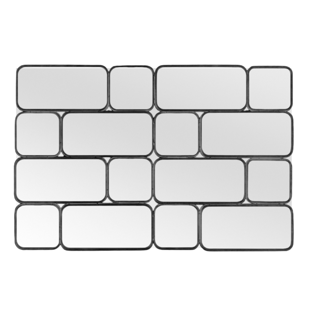 Spiegel Black Shapes - 140 x 90