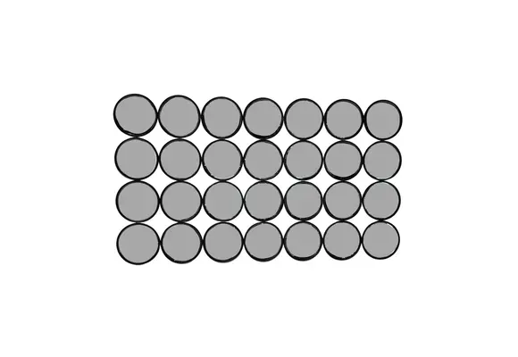 Spiegel Black Circles - 155 x 90 cm