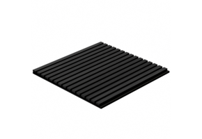 Akupanel | 60x60 Akoestische Wandpaneel Zwart Eiken