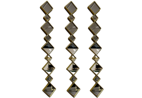 Spiegel Hinton - Muur decoratie - 3 set - Goud