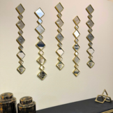 Spiegel Hinton - Muur decoratie - 3 set - Goud