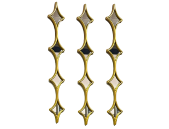 Spiegel Starr - Muur decoratie - 3 set - Goud