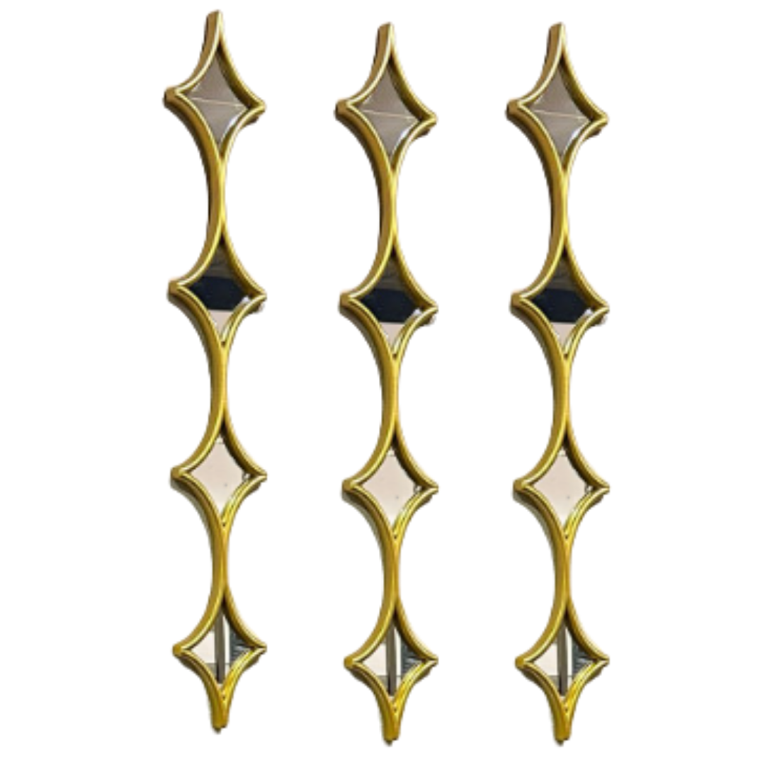 Spiegel Starr - Muur decoratie - 3 set - Goud