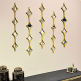 Spiegel Starr - Muur decoratie - 3 set - Goud