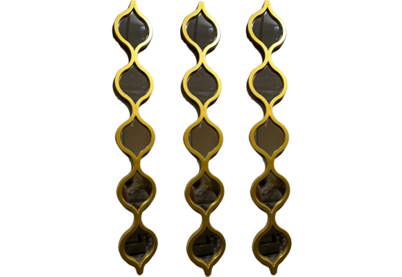 Spiegel Arabesque - Muur decoratie - 3 set - Goud