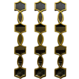 Spiegel Spruce - Muur decoratie - 3 set - Goud