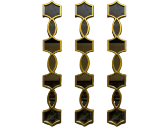 Spiegel Spruce - Muur decoratie - 3 set - Goud