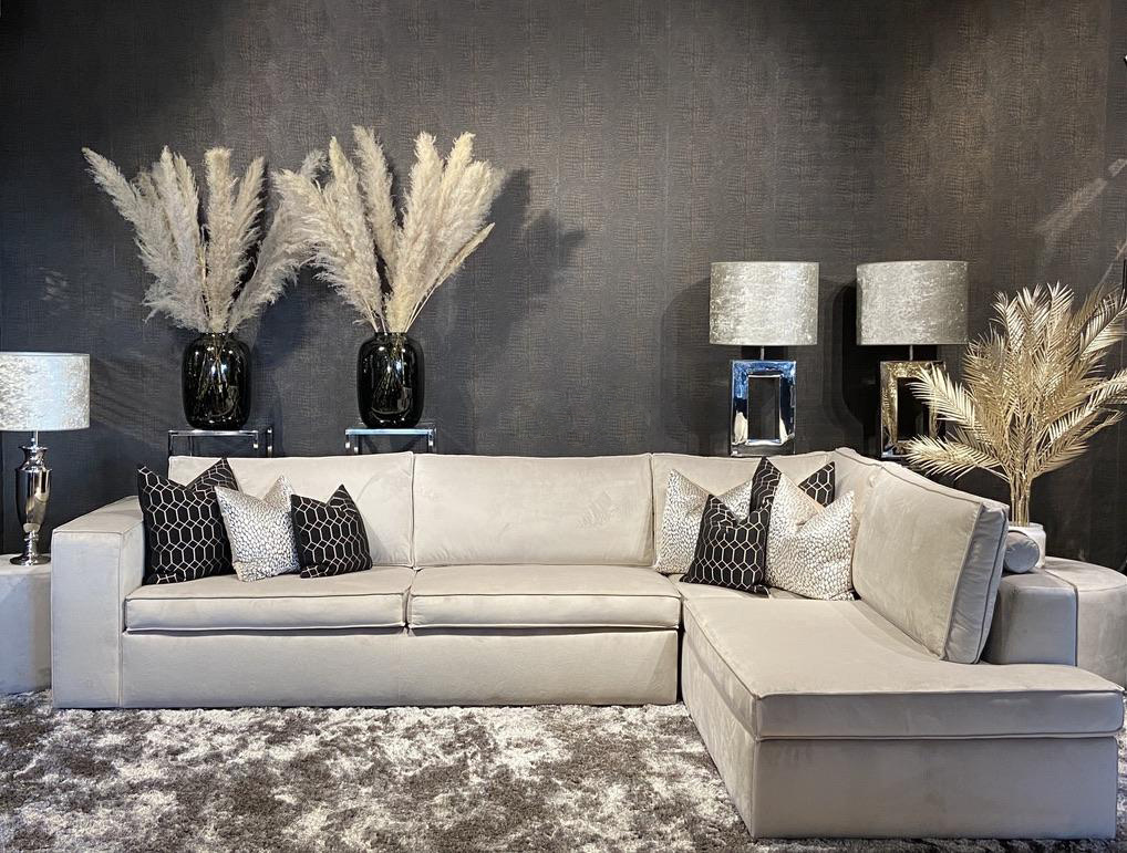 Hoekbank Montreal - Taupe Velvet