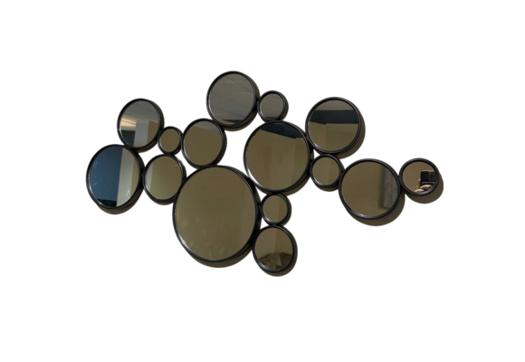 Spiegel Rondo - Zwart