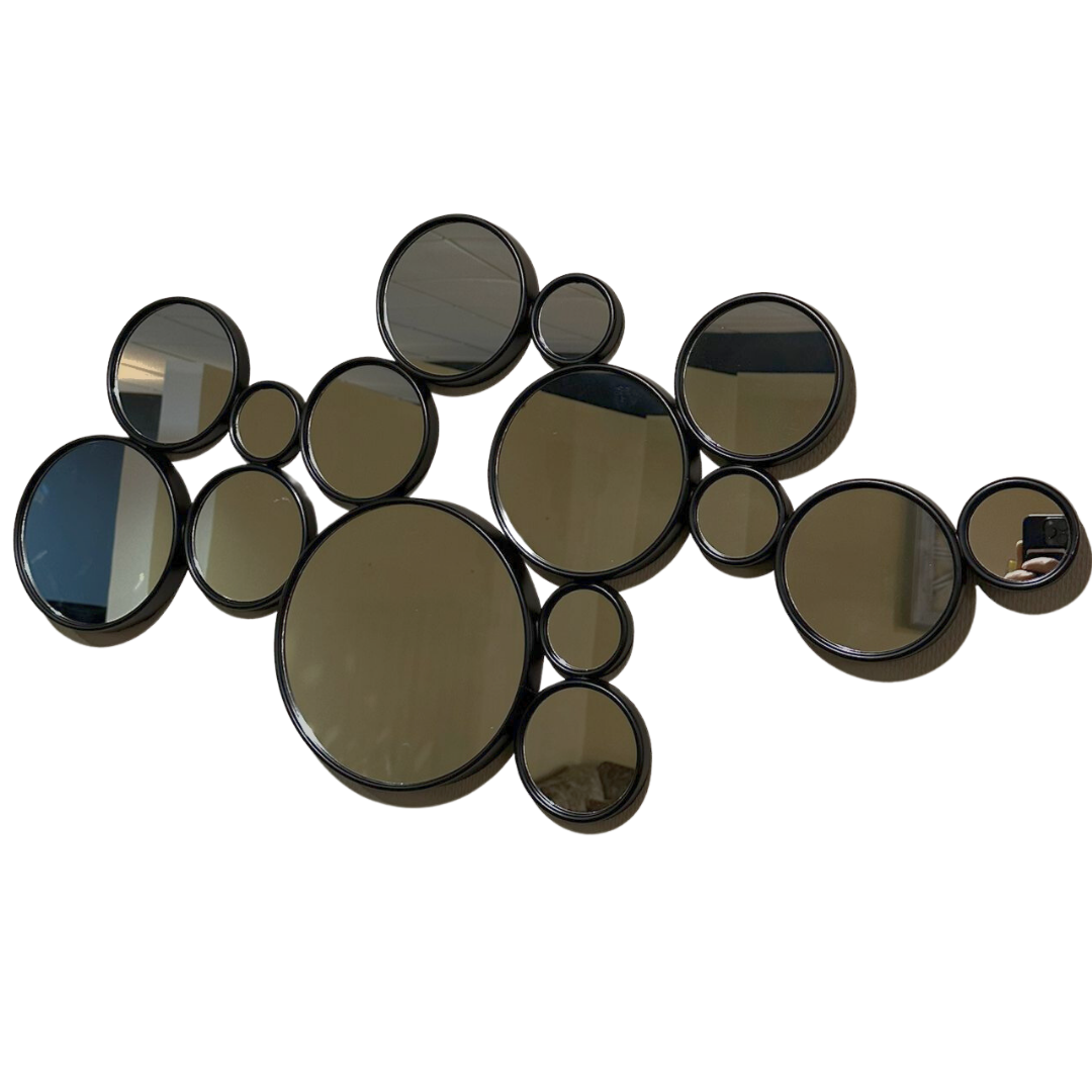 Spiegel Rondo - Zwart