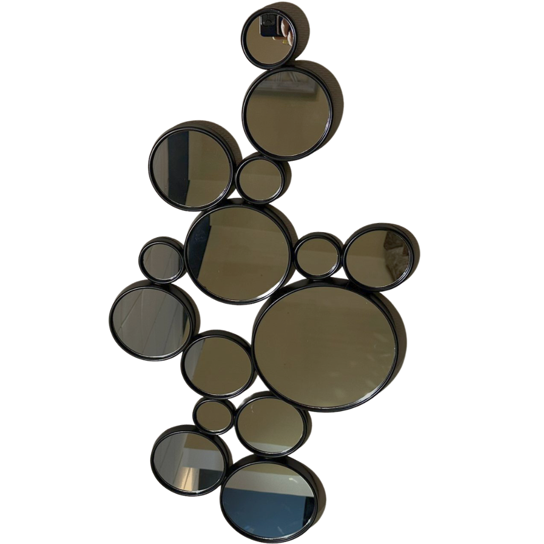 Spiegel Rondo - Zwart