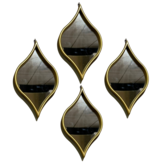 Spiegel Arabesque - Set van 4 - Goud