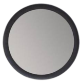 Spiegel Oasis Zwart - 80 cm Ø