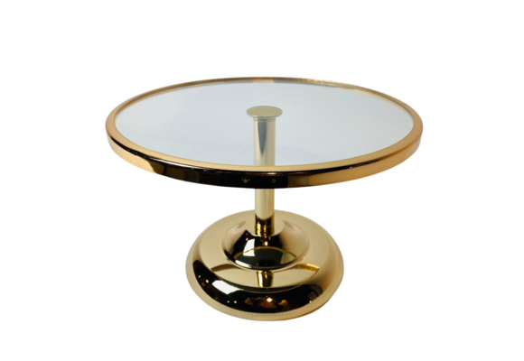 Florence Taartplateau op voet - klein  - Goud