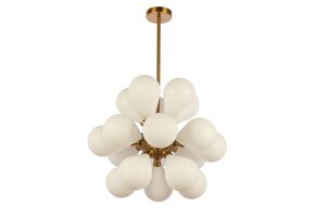 Hanglamp Bloom opaal glas | ¯ 60 cmÊ - Goud