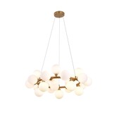 Hanglamp Infinity opaal glas | Goud