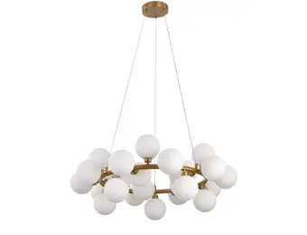 Hanglamp Infinity opaal glas  Goud
