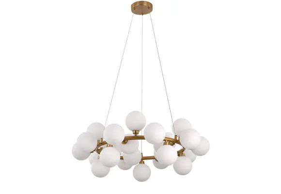 Hanglamp Infinity opaal glas  Goud