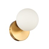 Wandlamp Rama opaal glas | 1 lichts - Goud