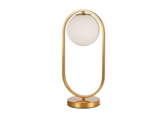 Tafellamp Jade opaal glas | 1 lichts - Goud