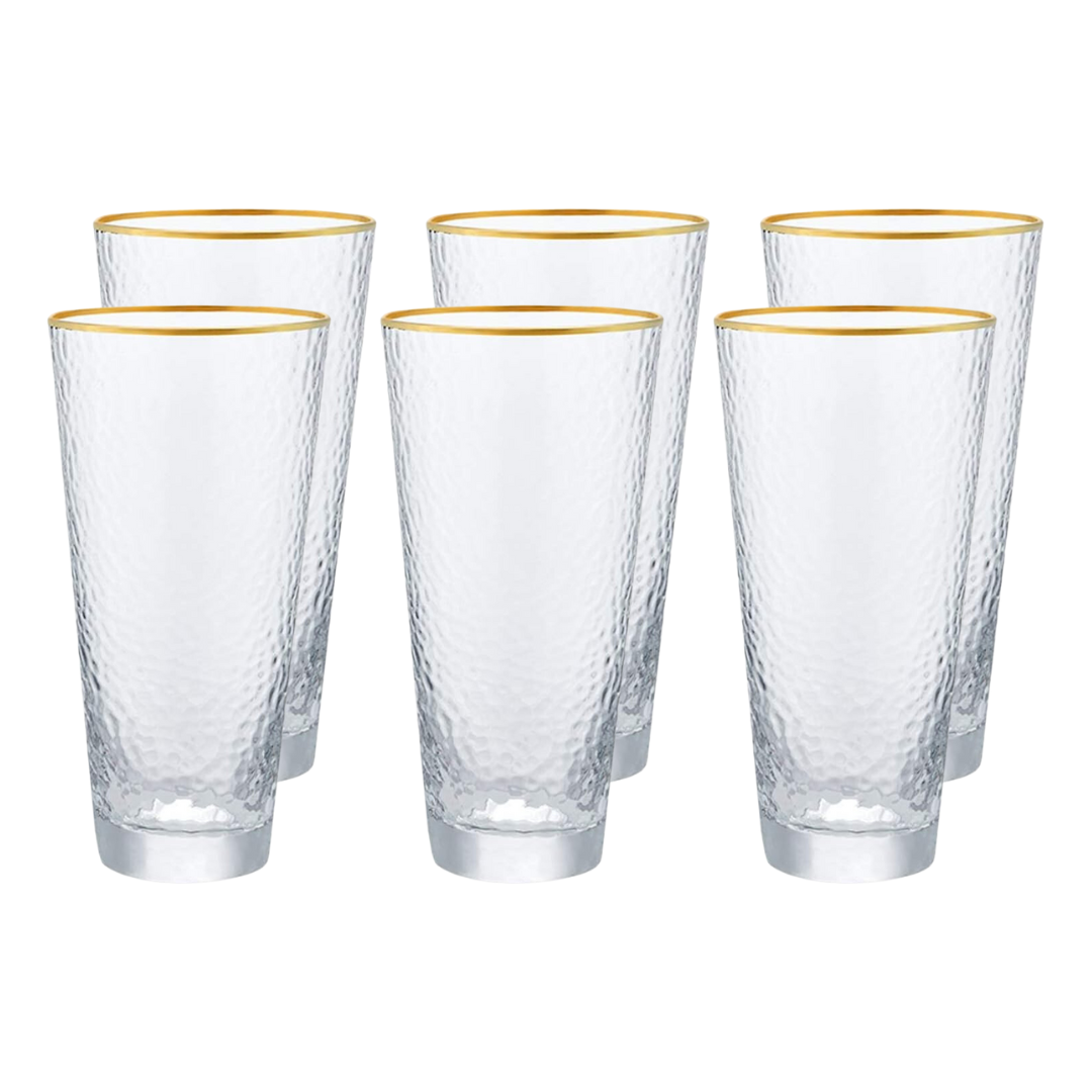 Longdrinkglazen Bubbles - 230 ml - set van 6