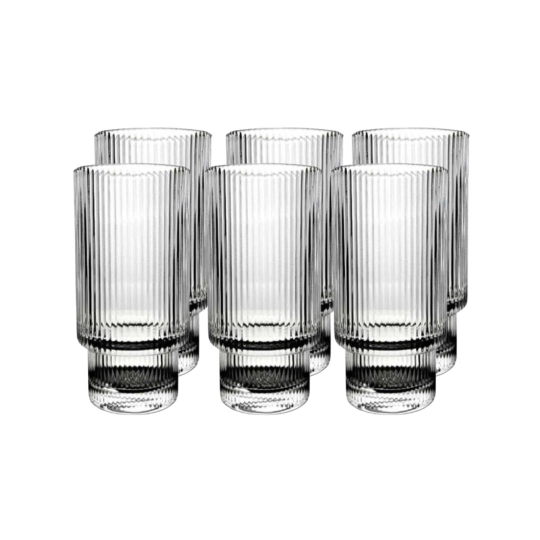 Longdrinkglazen Shelly - 325 ml - set van 6