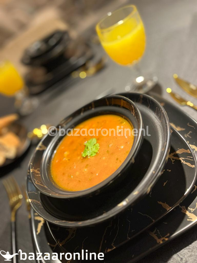 Bricard Marbel Serviesset 25-delig Zwart