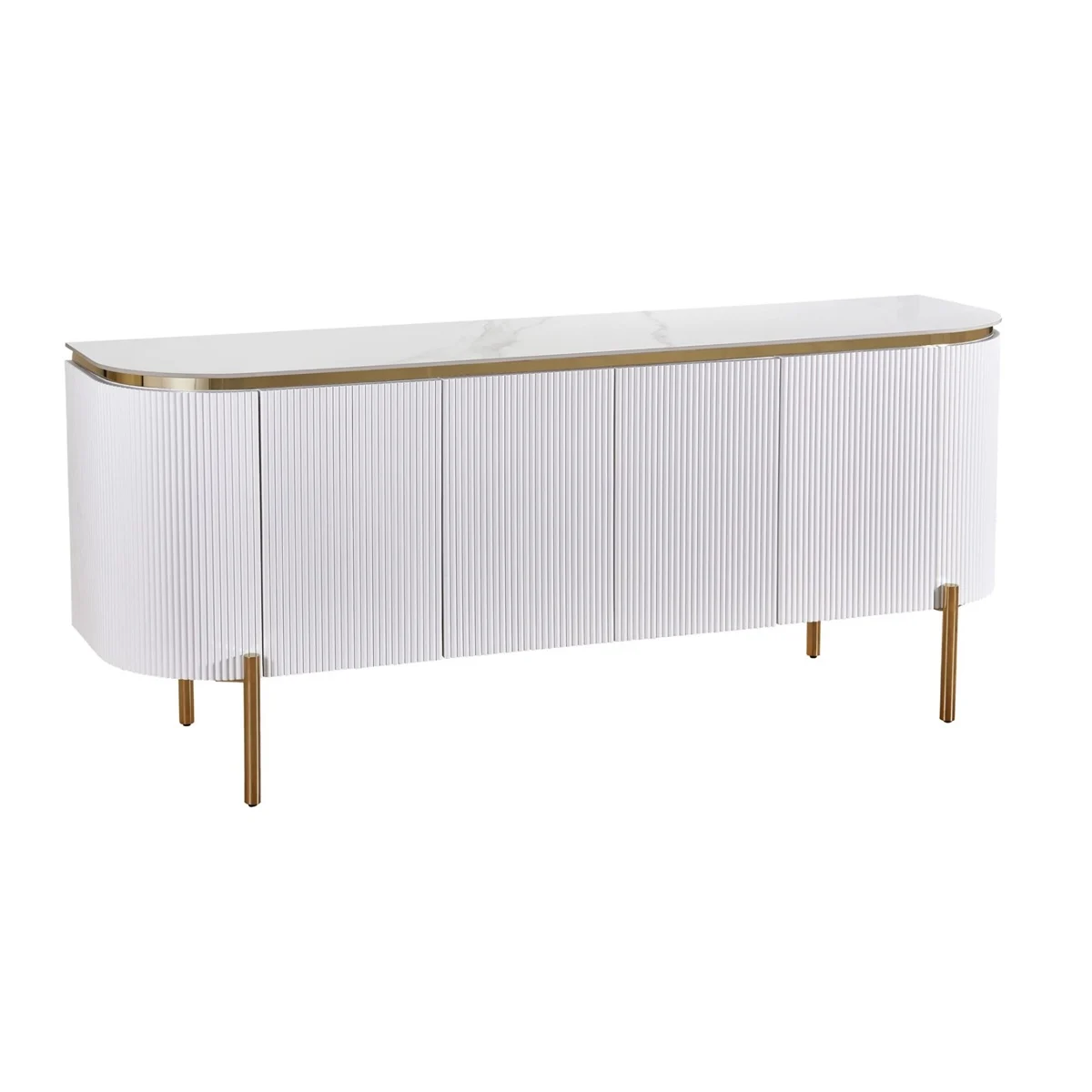 Dressoir Ibiza | Wit Marmer - 190 x 50 cm