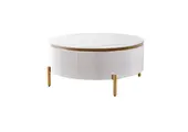 Salontafel Ibiza | Wit Marmer - 100 cm Ø