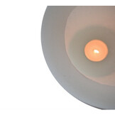 Luxe Windlicht op pilaar Zwart - 90 cm