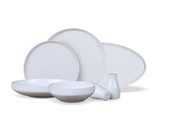 Bricard Lunel Serviesset set 27-delig Wit