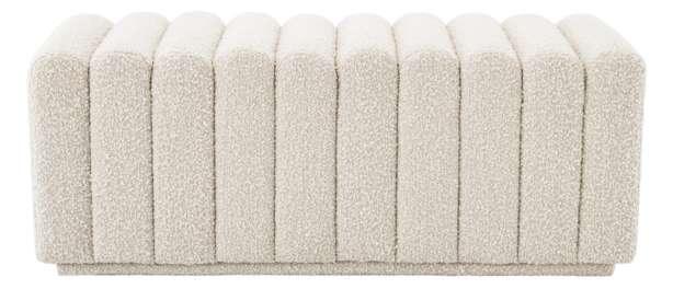 Hocker bank Lessiano - Bouclé