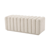 Hocker bank Lessiano - Bouclé