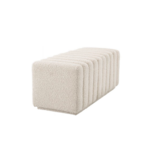 Hocker bank Lessiano - Bouclé