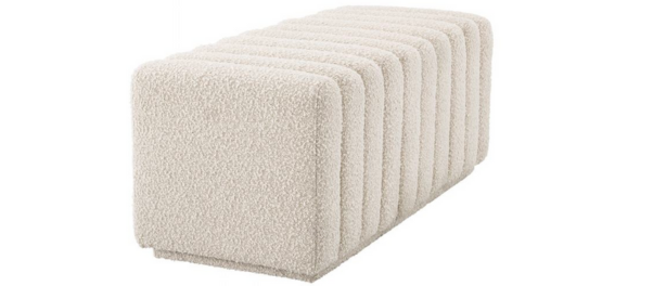 Hocker bank Lessiano - Bouclé