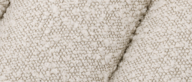 Hocker bank Lessiano - Bouclé / Goud