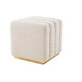 Poef Lessiano - Bouclé Goud