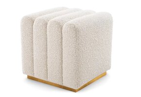Poef Lessiano - Bouclé Goud