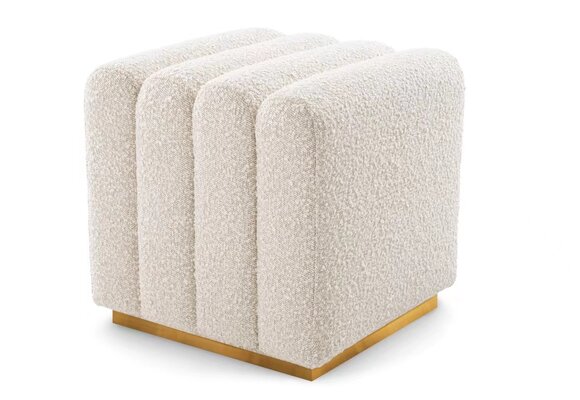 Poef Lessiano - Bouclé Goud