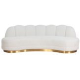 Zitbank Amore - Bouclé wit / goud - Copenhagen 900