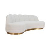 Zitbank Amore - Bouclé wit / goud - Copenhagen 900