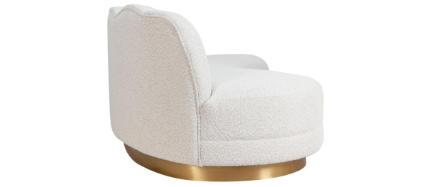Zitbank Amore - Bouclé wit / goud - Copenhagen 900