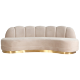 Zitbank Amore - Taupe  / goud - Quartz 903