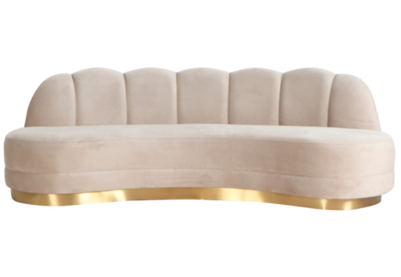 Zitbank Amore - Taupe  / goud