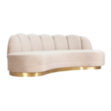 Zitbank Amore - Taupe  / goud - Quartz 903