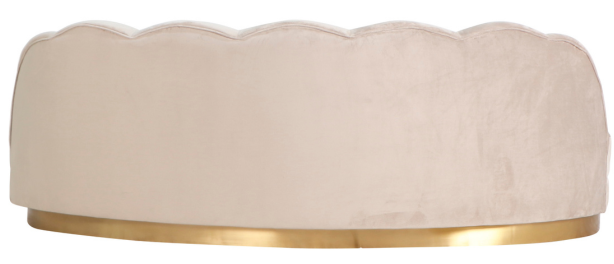 Zitbank Amore - Taupe  / goud - Quartz 903