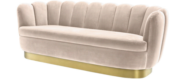 Zitbank Luvv - Taupe  / goud - Quartz 903