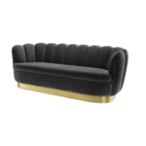 Zitbank Luvv - Zwart  / goud - Quartz 800